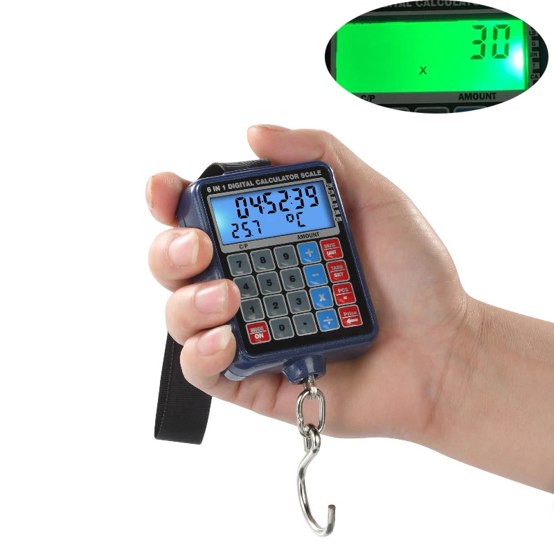 NEW 6 in 1 Multi functional Digital Scale Portable Pocket Calculator