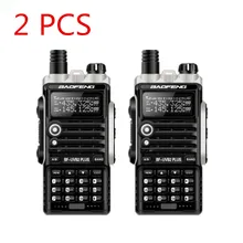 2PCS UV-B2Plus cb radio 8W handy baofeng 10km mobile walkie talkie dual VHF/UHF 136-174/400-520mhz 4800mah battery 128ch LCD