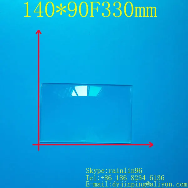 

Free shipping rectangle Fresnel Lens 140*90 focal length 330mm , DIY projector fresnel lens focal length lines 0.3MM