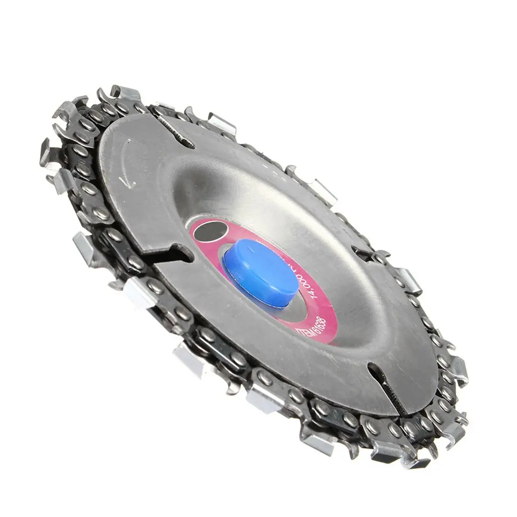 

4 Inch Angle Grinder With Chain Plate Wood Slotted Saw Blade Angle Grinder With Chain Plate Drop Shipping Hot Sale