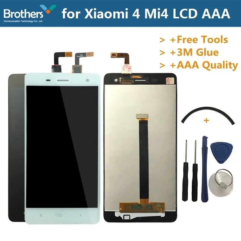 LCD Screen Display for Xiaomi Mi4 Touch Screen for Xiaomi 4 Mi 4 Lcds Digitizer Assembly Phone Replacement Parts 5 White Black (2)