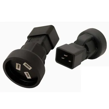 

High quality pdu/UPS IEC320 C20 to Australia standard female socket C20 TO SAA conversion plug adapter