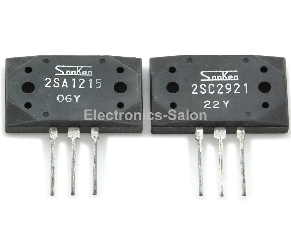 2 Pcs lot 2SA1215 Y 2SC2921 Y Original SANKEN Audio High Power
