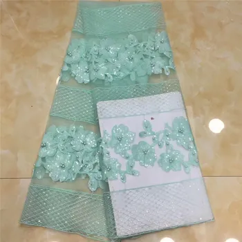 

Flower Design Sequined Mesh Lace Fabric African Indian Guipure Net Laces beads Nigerian Style Wedding Dress Sequins Fabrics
