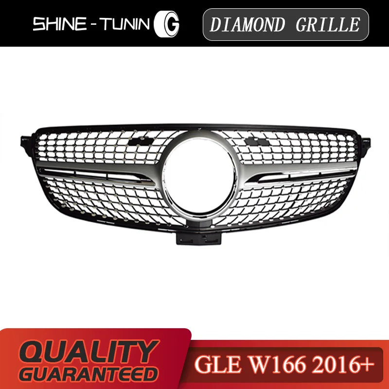 Алмазная решетка подходит для M-B GLE Class W166+ передняя сетчатая ...
