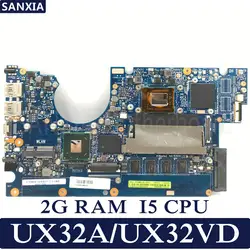 KEFU UX32A материнская плата для ноутбука ASUS UX32A UX32VD UX32V UX32 Тесты оригинальная материнская плата 2G RAM I5 Процессор