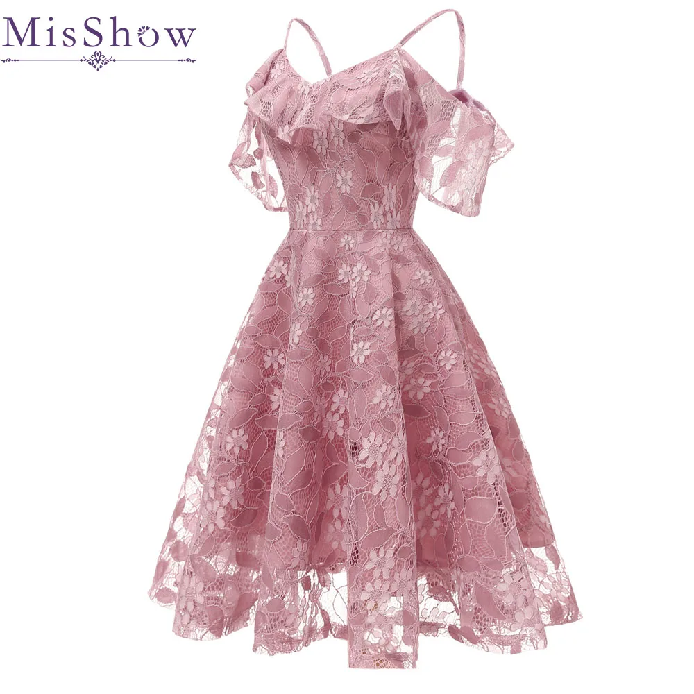 Cocktail Party Dress 2019 New Women Elegant Short Cocktail Dresses Keen Length pink spaghetti strap Dress vestido de festa curto
