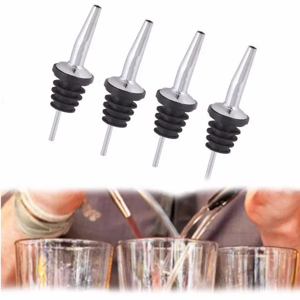 

Hot Sale 4Pcs Fashion Olive Oil Cocktail Vinegar Bottle Drink Spirits Bar Liquor Pourer Dispenser for drop shipping