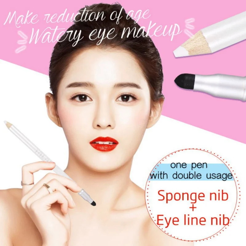 Яркая белая Косметическая белая ручка макияж блеск для сексуальных глаз лайнер яркий цветной карандаш для глаз