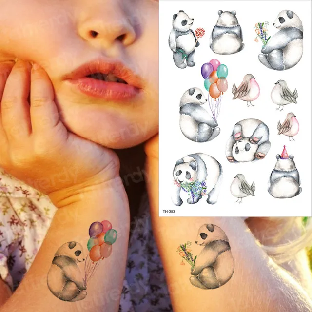 temporary tattoo small kids tattoo removable waterproof cute animals