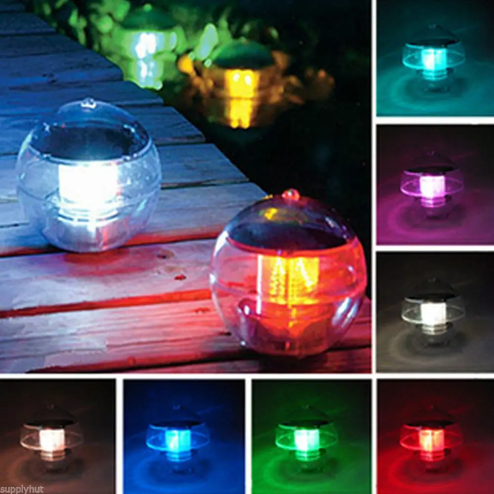 outdoor solar color changing led floating lights landscape outdoor solar floating lights