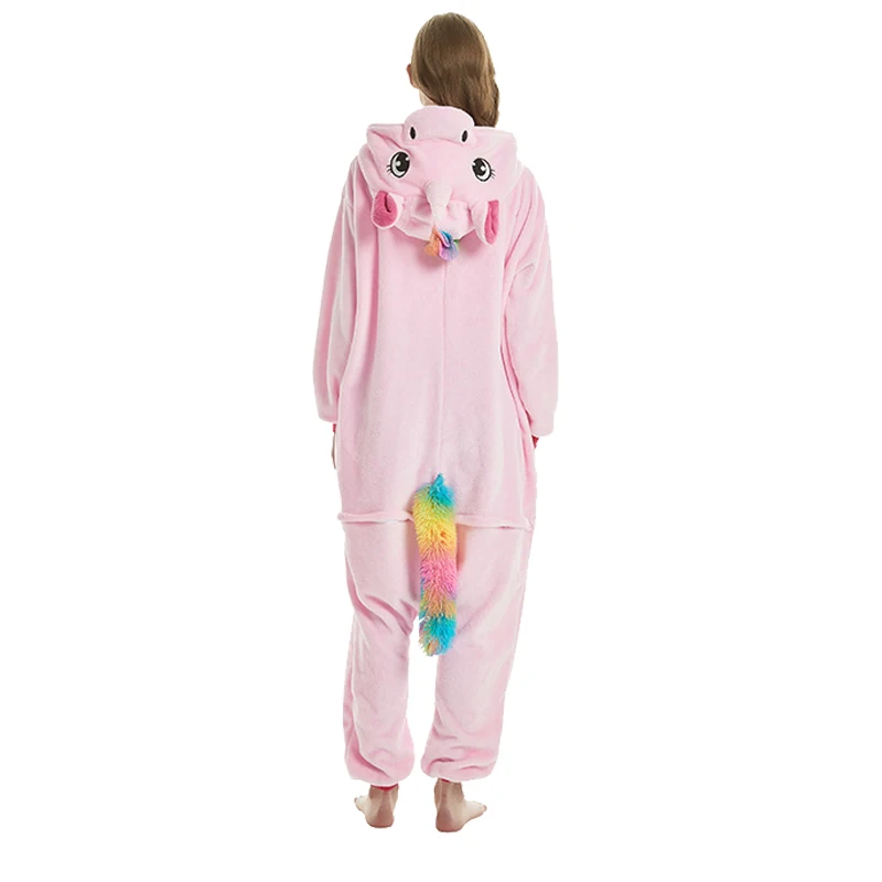 Женские пижамные комплекты с единорогом, фланелевые пижамы с милыми животными tenma, пижамы с кошками, зимние пижамы с единорогом, ночная рубашка, домашняя одежда