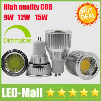 

Hot Seller CREE COB 9W 12W 15W LED Spotlights CRI>88 GU10 E27 E14 MR16 GU5.3 Bombilla Spot Lights Window Bulbs Lamps 110-240V