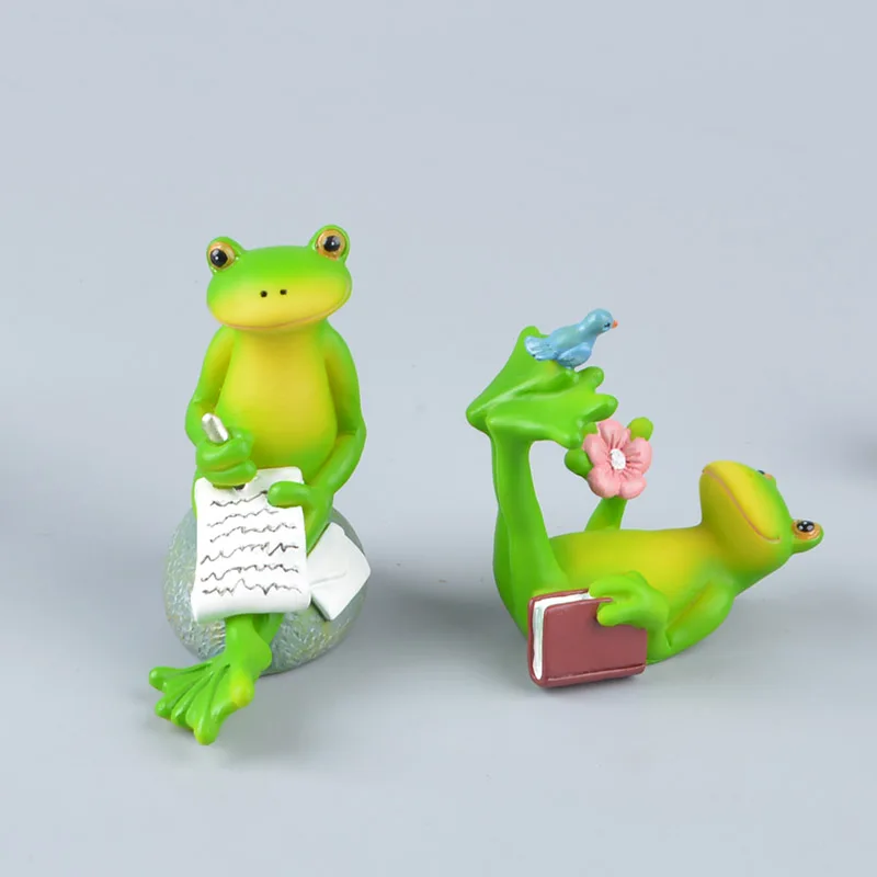 Koteta новые фигурки животных детские игрушки лягушка домашний декор аксессуары