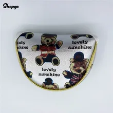 [2 цвета] маленькие медвежонок, клюшки для гольфа, клюшки, головные уборы 12x9 см, водонепроницаемые чехлы для клюшек для гольфа для мужчин и женщин