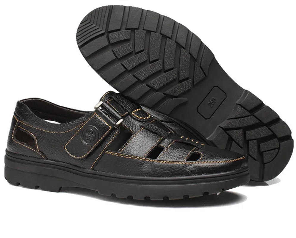 Men Sandals Men's Slippers Real Leather Shoes Summer Beach Sandals Casual Soft Men Shoes Flip-Flops Zapatos Breathable Men Sandals Men's Slippers Real Leather Shoes Summer Beach Sandals Casual Soft Men Shoes Flip-Flops Zapatos Breathable
