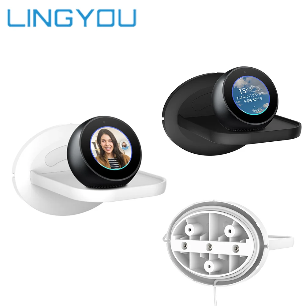 

Echo Spot Wall Mount Shelf Holder Stand Smart Speaker Accessories for Amazon Echo Dot/Echo 2 Plus/Google Home mini/Google WiFi