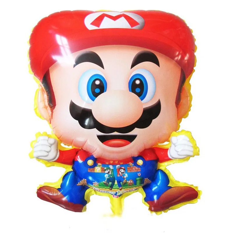

TSZWJ T-097 60cm*44cm Super Mario balloons Film game balloon cartoon mylar ballon Helium Balloon party decoration ballon