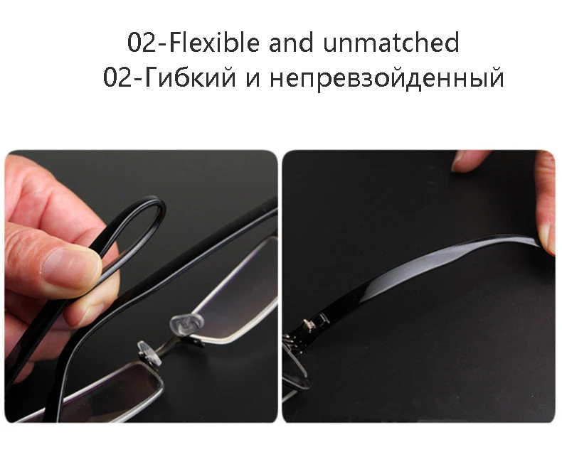 Металлическая полуоправа очки для чтения титановые Мужские Женские для зрения очки диоптрическая лупа очки с вогнуто-выпуклыми линзами