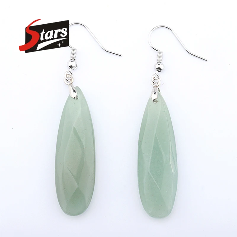 

Singreal Water Drop Green Aventurine Natural Stone Earrings for Women Reiki Costume Jewelry Long/Drop Vintage Earrings Girl 2019