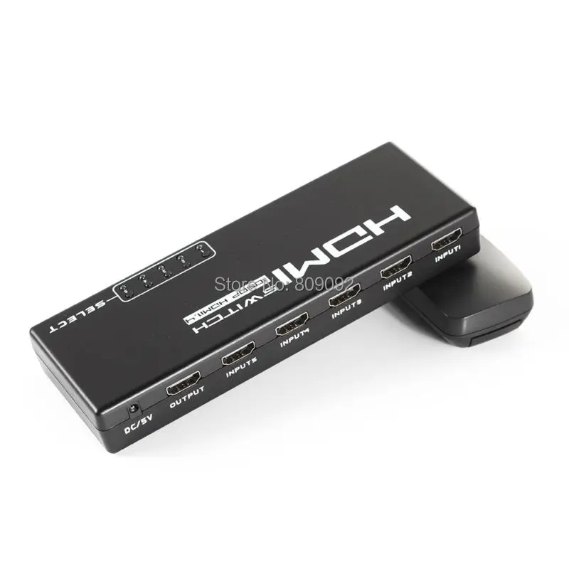 Высокое качество 5 Порты и разъёмы 1080 P hdmi-переключатель Switcher концентратор selector Splitter с дистанционным Splitter коробка для HDTV PS3 DVD stb