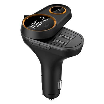 

FM transmitter Bluetooth Car Adapter Rotatable Wireless MP3 Player Radio Hands-free Car Kit Dual Port USB 5V/4.8A