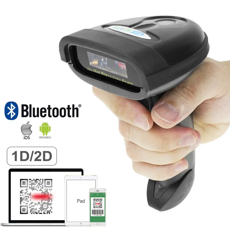 

NETUM Bluetooth QR 1D/2D Barcode Scanner 1200dpi USB Bar Code Reader for Mobile Screen Payment NT-1228BL