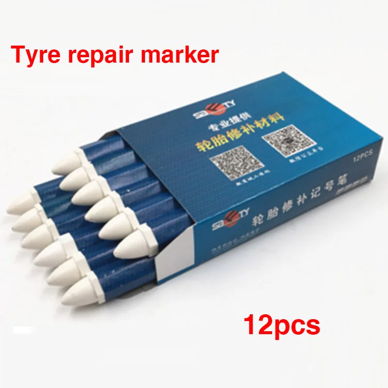 Pack 3 Marking Car Tyres & Dark Rubber Surfaces Walters WRL Rubber Crayons 
