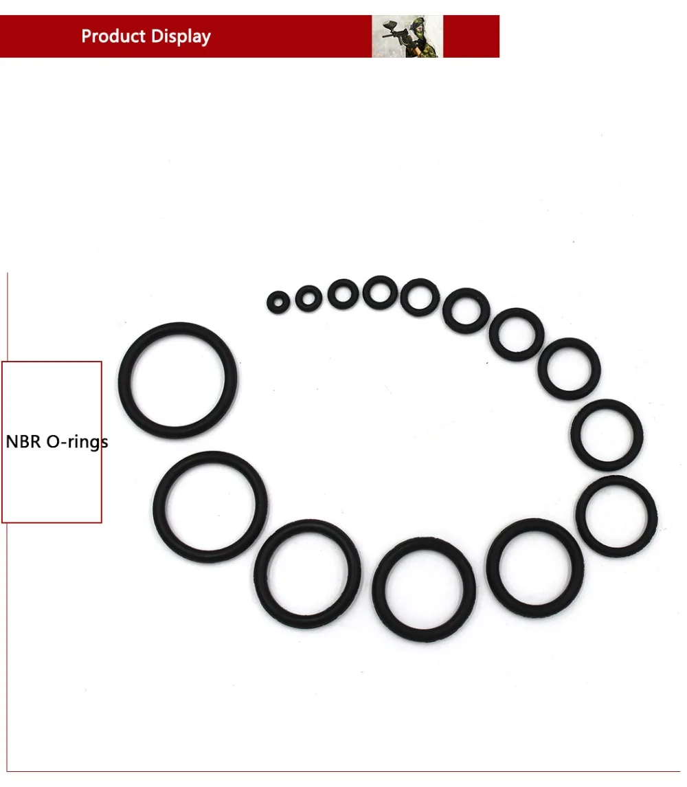 PCP Пейнтбол NBR резинового кольца прочный черный Air уплотнительное кольца разъем прокладка замены 15 Размеров быстро муфта 200 шт./кор