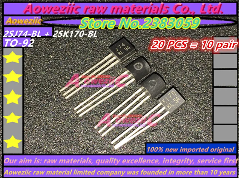 

Aoweziic 100% new imported original 2SK170-BL 2SJ74-BL 2SK170-BL 2SJ74 2SK170 TO-92 Audio Matched Transistor Power Triode