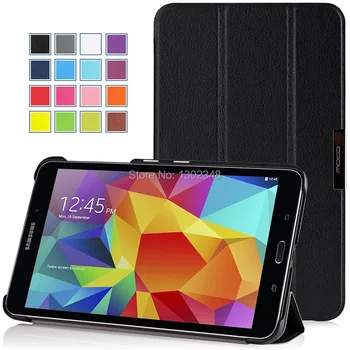 

Lightweight Wake/Sleep Stand Case Ultra Slim MagSmart PU Leather Tablet Funda Cover for Samsung Galaxy Tab 4 7.0 T230 T231 T235