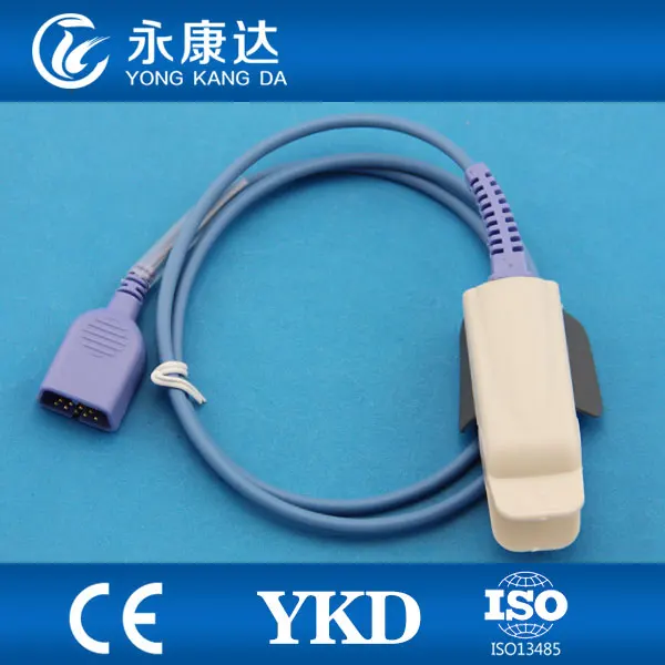 Nihon Kohden BSM-4101 взрослый палец клип Spo2 датчик BD9pins |