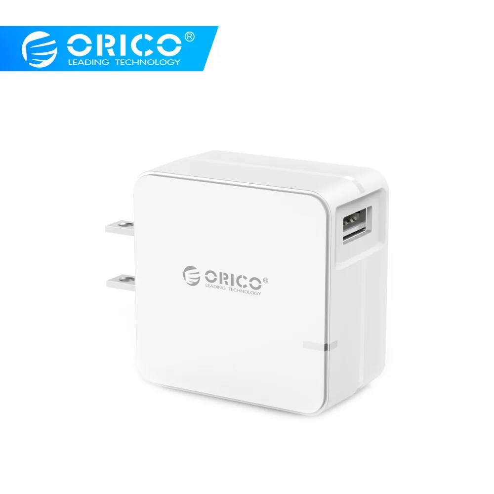 

ORICO USB Charger QC2.0 Fast Charging Charger DC 5V/2A 9V/2A 12V/1.5A 18W Max for Phone Tablet