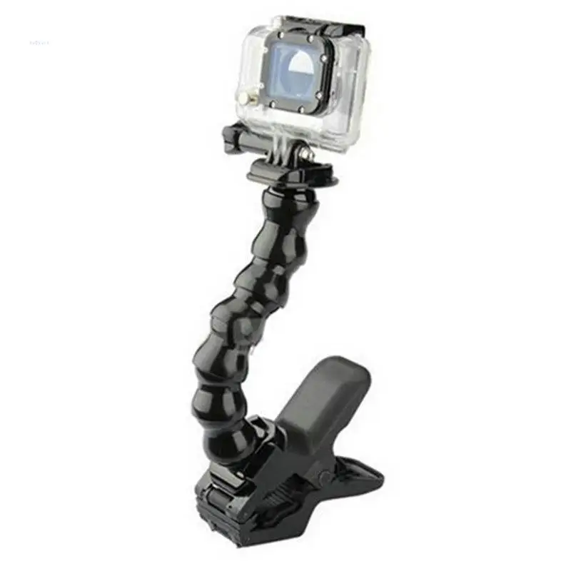 Jaws Flex Clamp Mount Clamp Clip Mount+Adjustable Bent Flexible Goose