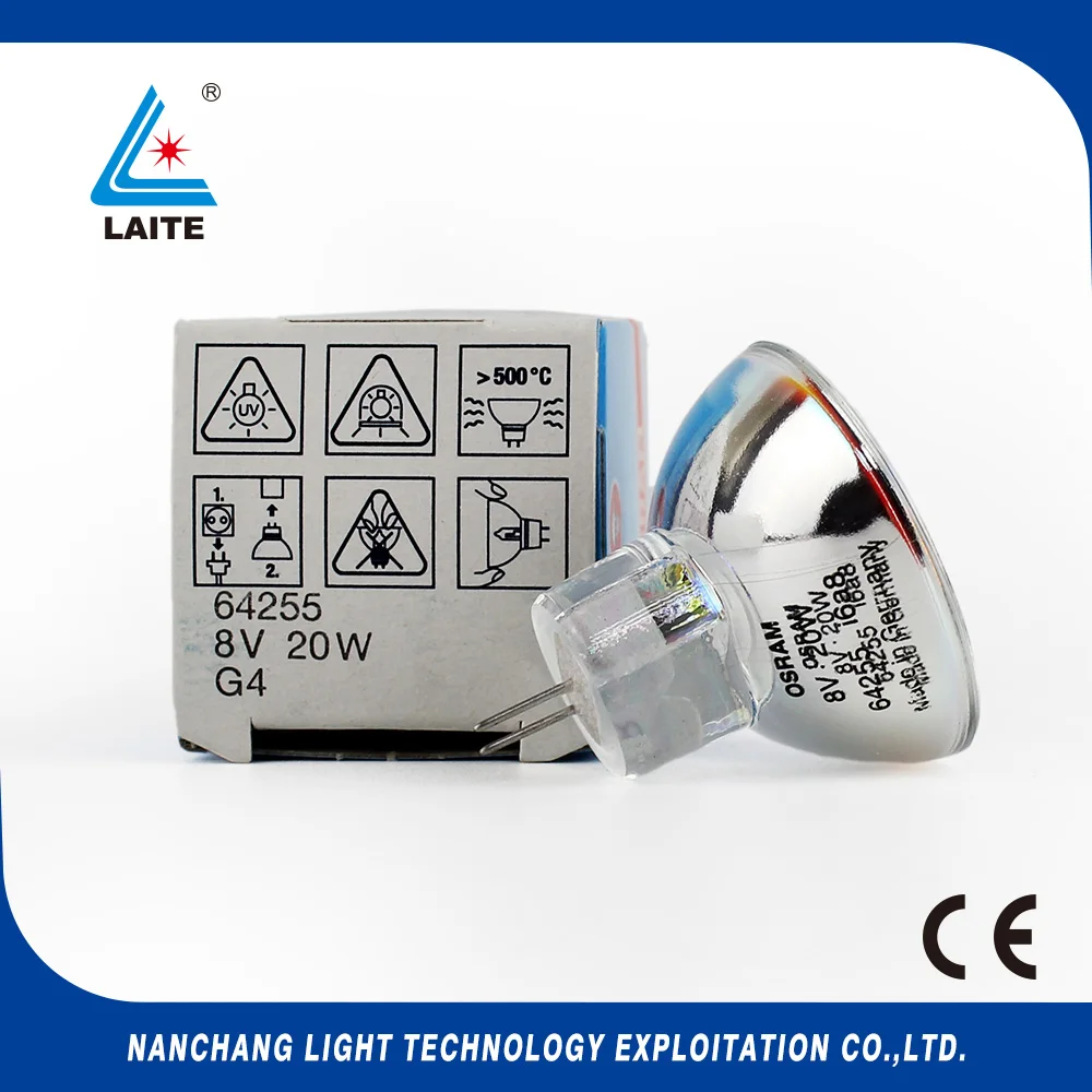 Оригинал 64255HLX 8V20W GZ4 галогенная лампа 8В 20 Вт zeiss leica микроскоп Бесплатная shipping-5pcs |