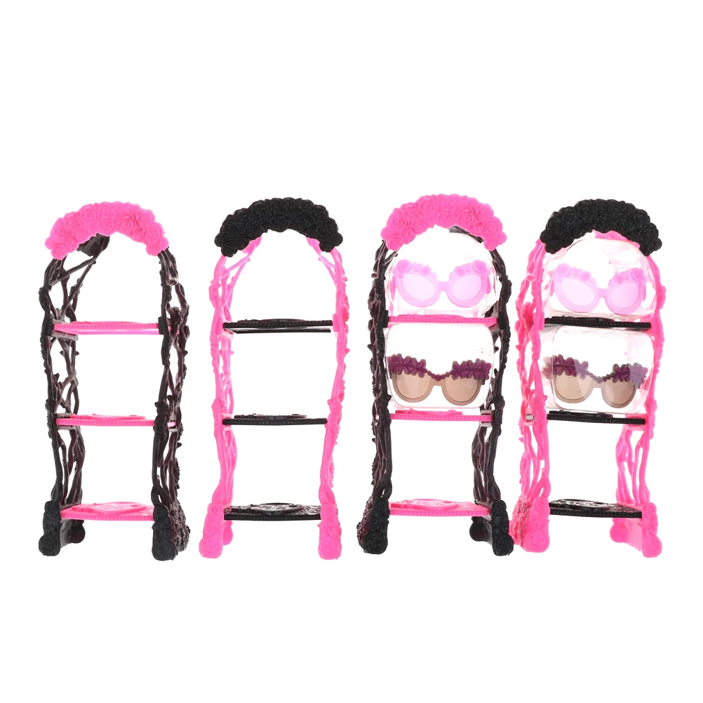 

1 pc Playhouse Shoes Rack For For Doll Storage Racks For Monster Dolls Furniture Kids toys Gift Accessories Display