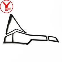 2016-2017 BLACK tail light cover For MITSUBISHI PAJERO SPORT 2016 2017 ABS rear lamp decoration For PAJERO SPORT 2016- YCSUNZ