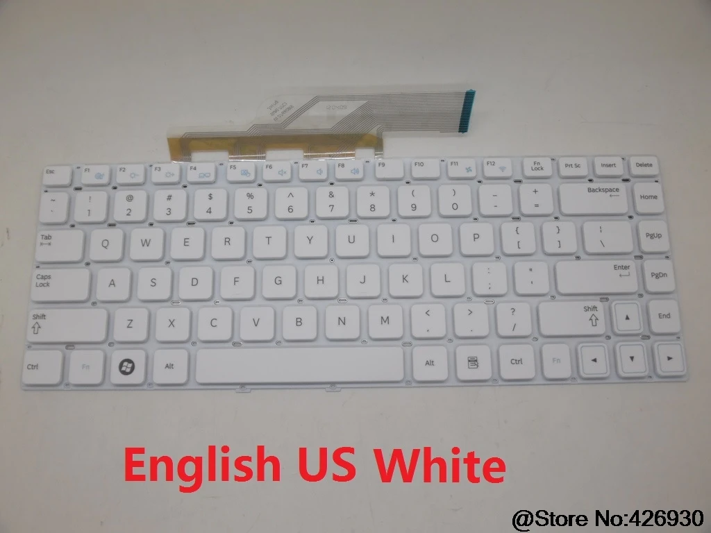 Laptop Keyboard for Samsung NP300E4A NP300V4A NP305E4A NP300E4C 300E4A 300V4A 305E4A 300E4C English US BA59-03111B 9Z.N5PSN.60K V12766OBS1 US White