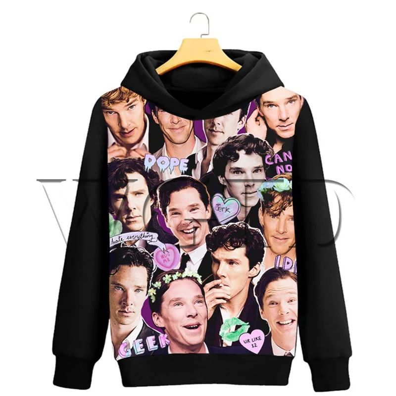 

Benedict Cumberbatch Avengers Collages Hoodies Women Men 3D Printed Sweatshirt Streetwear Hooded Outwear Hoodie Sweatshirt