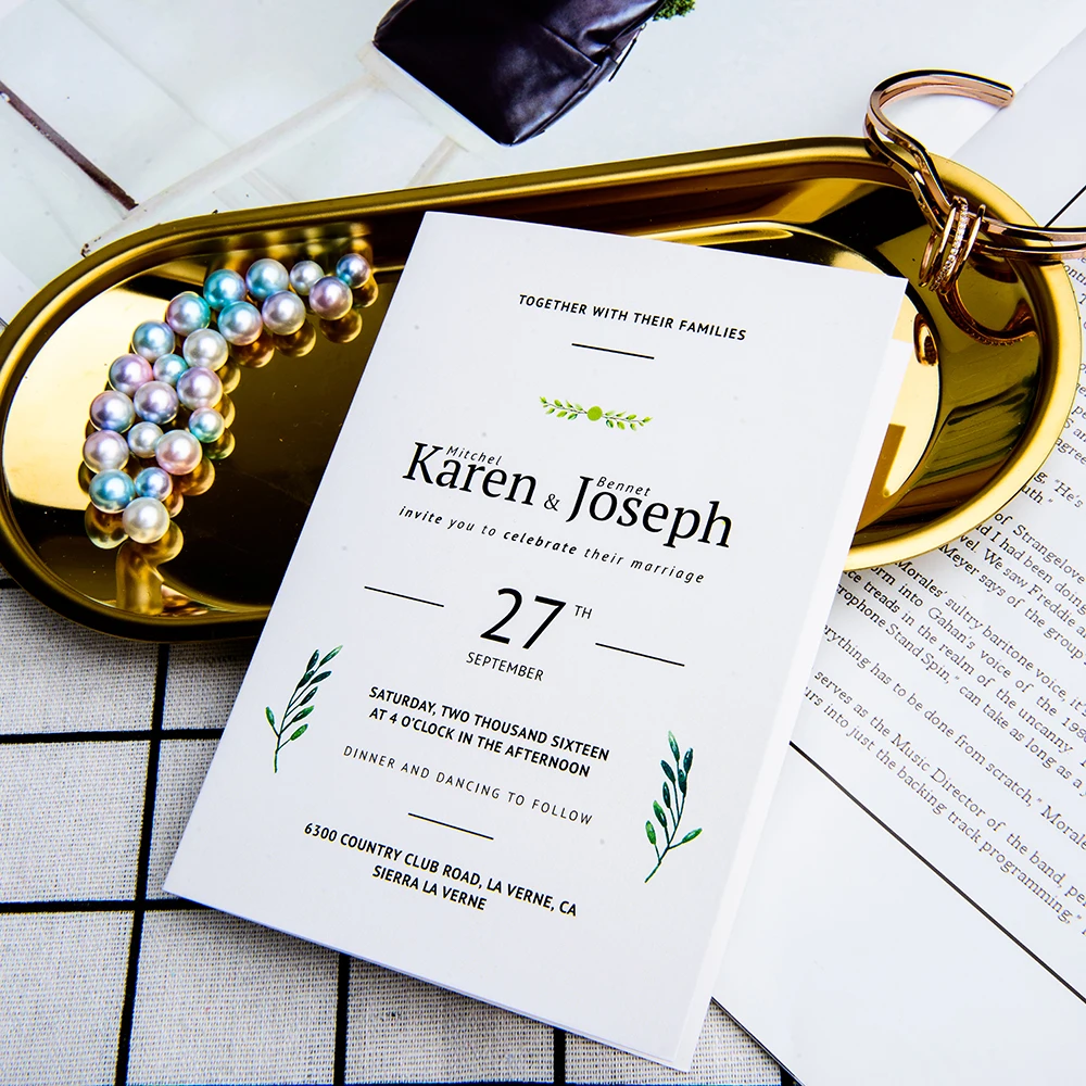  c25-Wedding Invitation Card Customized Invitation Card High-end Paper Card Table Arrangement Card s - 4.00003E+12