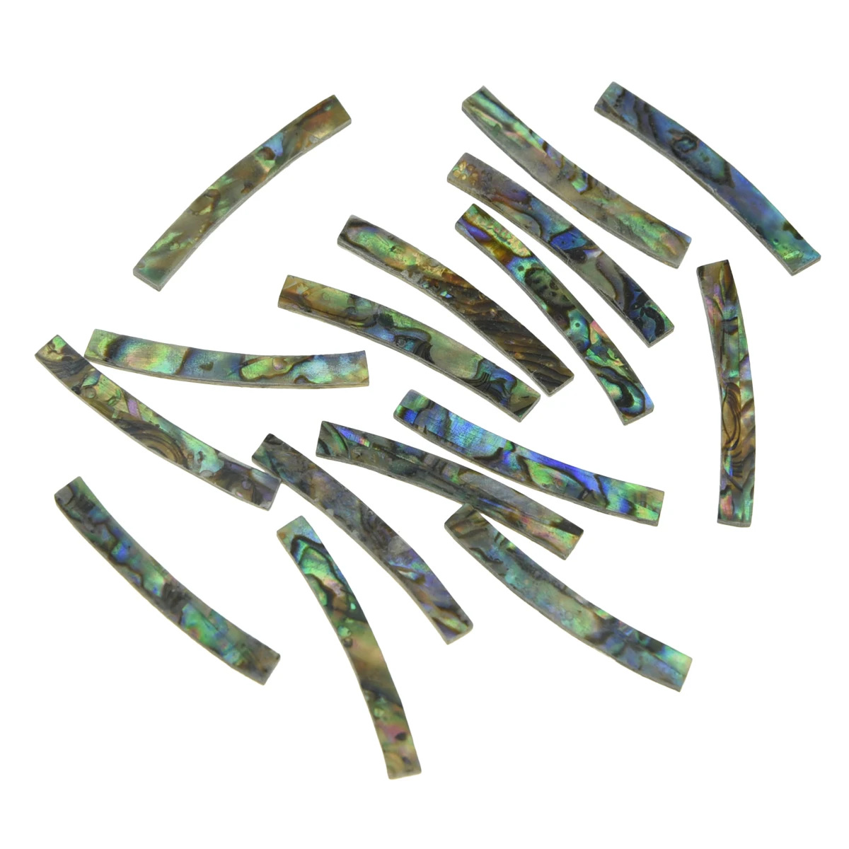 KAISH Guitar Rosette New Zealand Abalone Shell Curved Strips Guitar Sound Hole Inlay 110mmx2mmx1.5mm