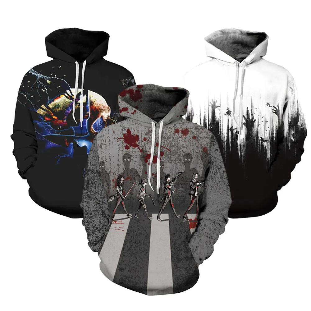 Halloween 3D Print Men Women Hoodie Sweatshirt Jumper Hooded Pullover Coat Top Halloween 3D Print Men Women Hoodie Sweatshirt Jumper Hooded Pullover Coat Top