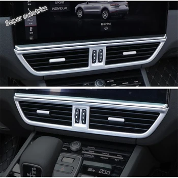 

Lapetus Middle Air Conditioning AC Outlet Vent Panel Cover Trim Accessories Interior 3 Color For Porsche Cayenne 2018 - 2020 ABS