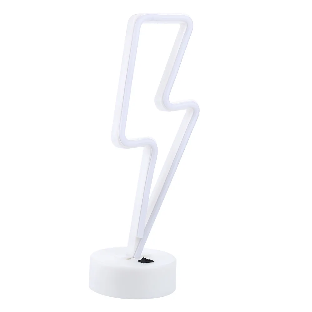 2019 новые творческие молнии узор Светодиодный Фонари белый пластик любовь батарея USB двойного назначения модели теплые белые светодиоды # X