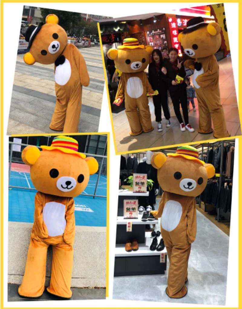 Японские талисманы Rilakkuma костюмы на Хэллоуин Рождество день рождения косплей