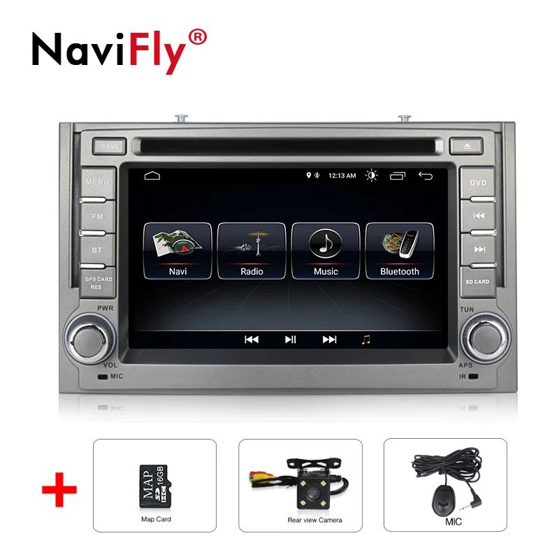 Navifly Android 8,1 автомобильный Радио DVD 2Din стерео Мультимедиа Навигация для hyundai H1 grand starex 2007- аудио автомобильный gps FM wifi - Цвет: add camera