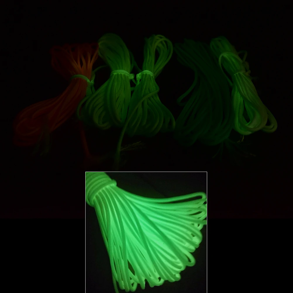 20FT 6 Meters Survival Paracord Luminous Ropes Camp Glow