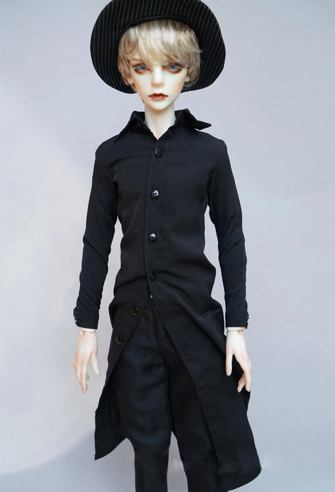 Платье для куклы BJD подходит для 1/3 1/4 Кукла SD MSD размер черный персональная мода длинный рукав рубашка кукла аксессуары