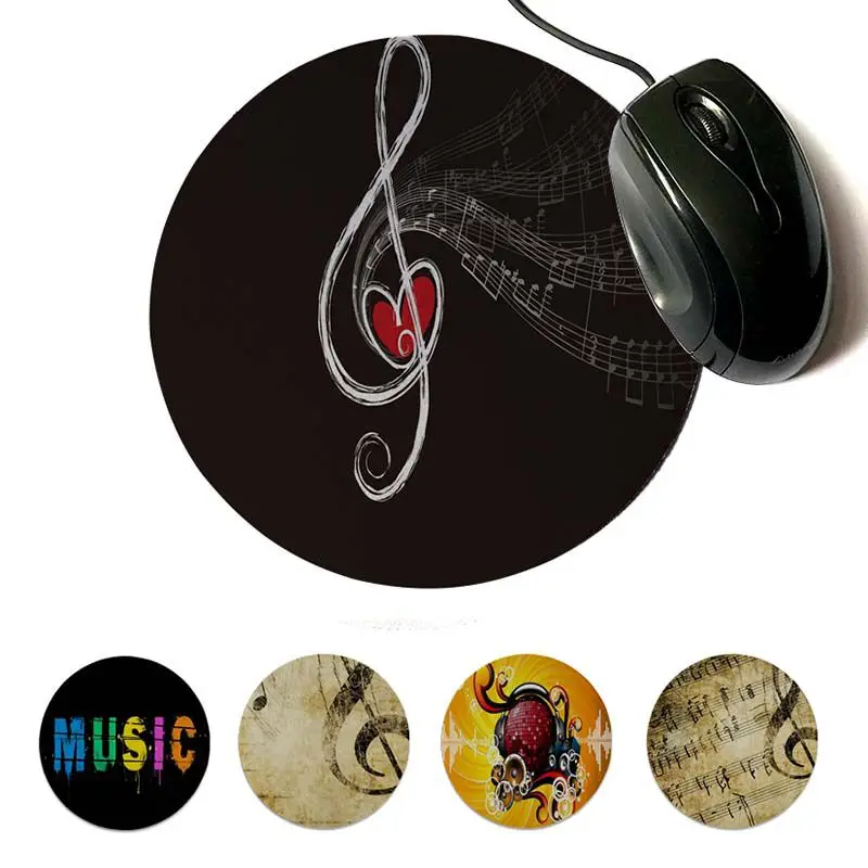 

MaiYaCa New Designs music Unique Desktop Pad Game Mousepad 200x200mm 220x220mm Round Mouse Pad