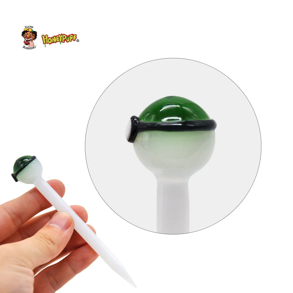 HONEYPUFF премиум стекло Carb cap Dabber воск масло папа инструмент 4,7 дюймов ручка Carb cap Dabbler кварц Banger Стекло Курительная Водопровод